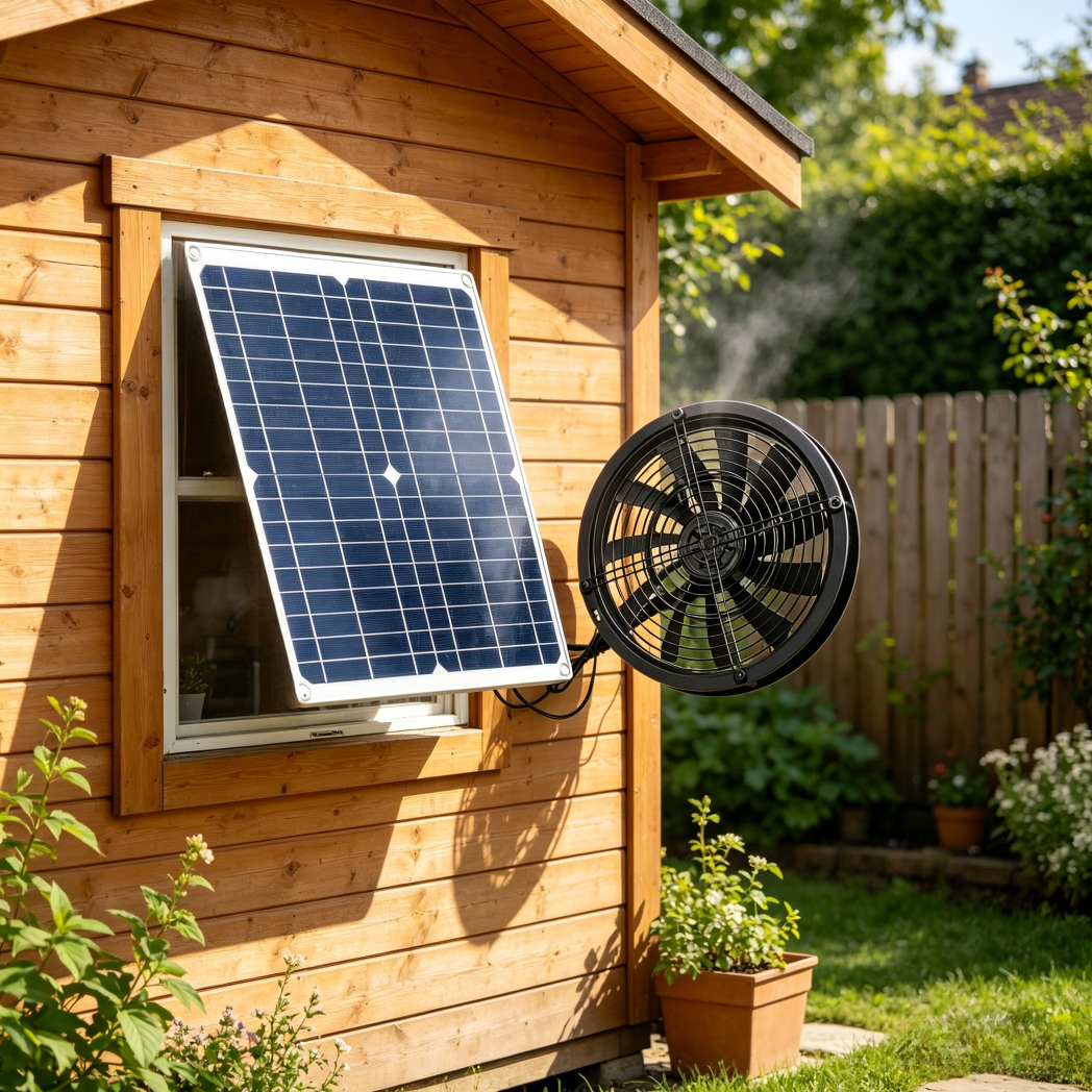 Renewable Energy Kits - NEW 6 Inch Solar Exhaust Fan