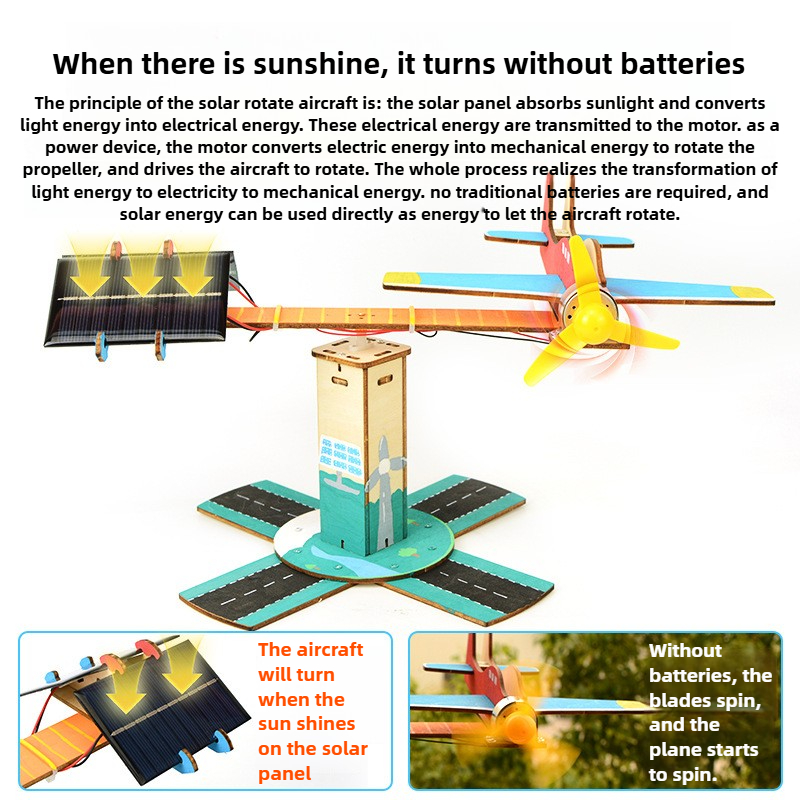 DIY Spinning Airplane Kit Sola - Renewable Energy Kits review and price