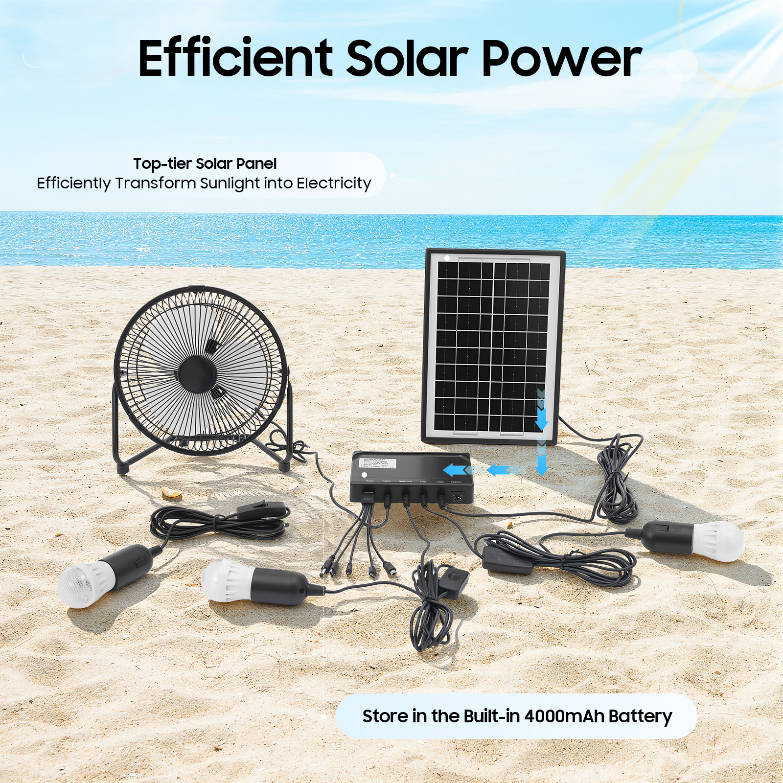 100-240V Solar Fan And Lamp Ki - Renewable Energy Kits review and price