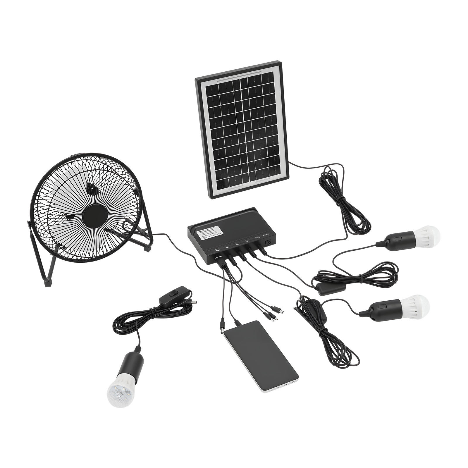 100-240V Solar Fan And Lamp Ki - Renewable Energy Kits review and price
