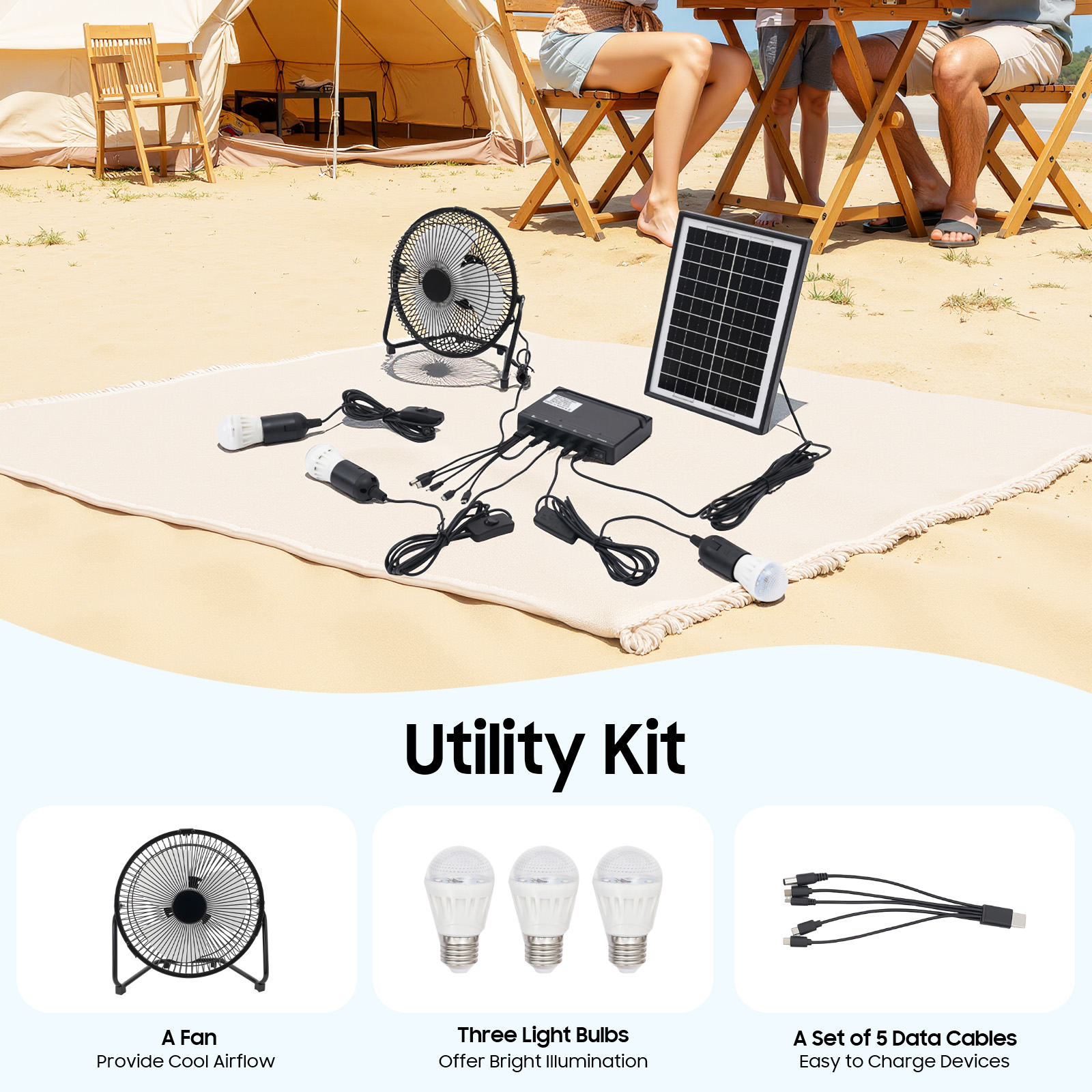 100-240V Solar Fan And Lamp Ki - Renewable Energy Kits review and price