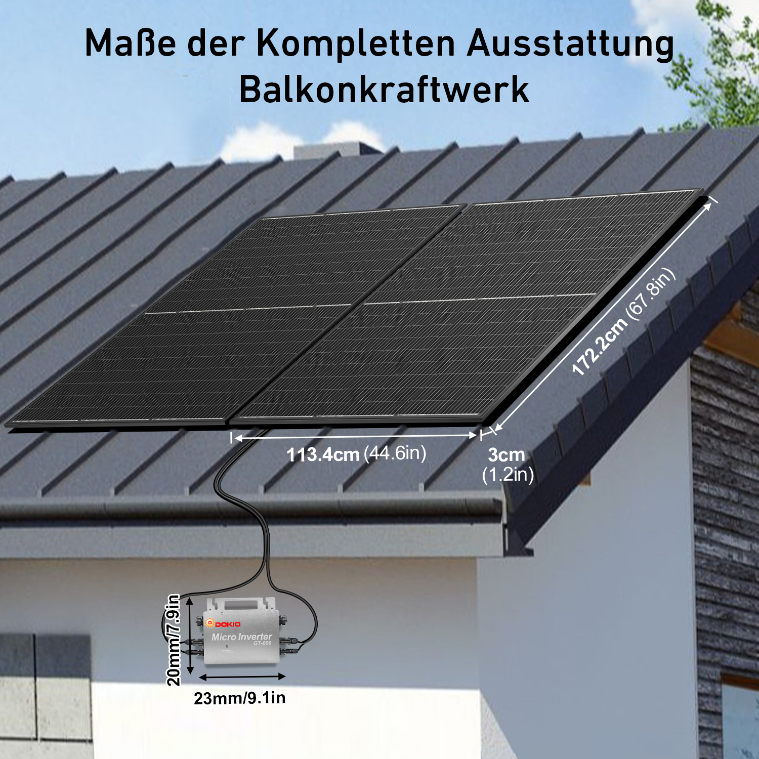 DOKIO Balcony Power Plants Kit - Renewable Energy Kits review and price