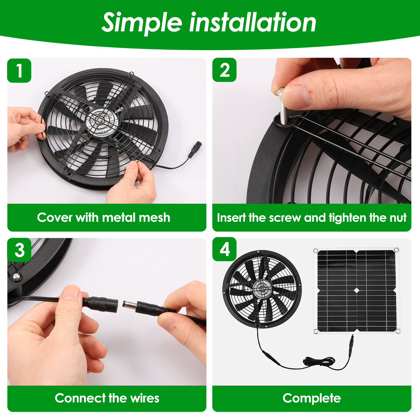 100W Solar Panel Fan Kit Water - Renewable Energy Kits review and price